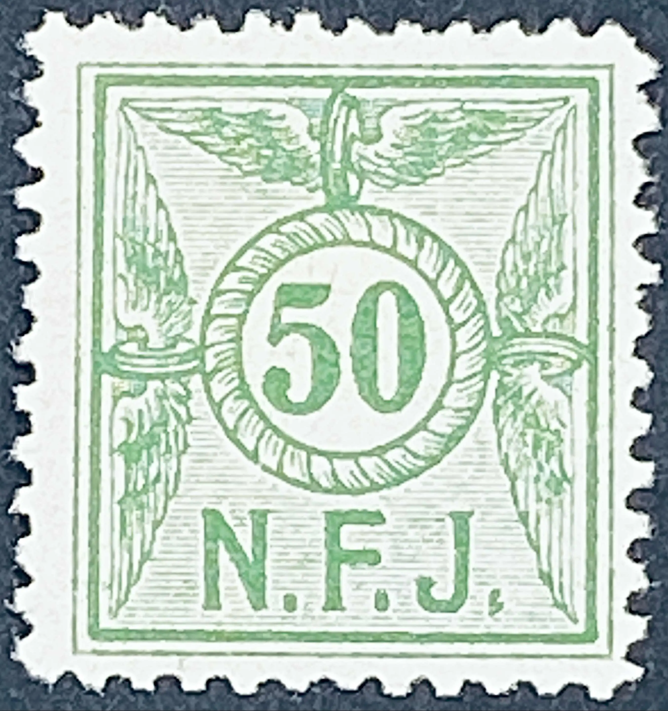 NFJ F5 - 50 Øre - Grøn. NFJ F5 - 50 Øre - Grøn.