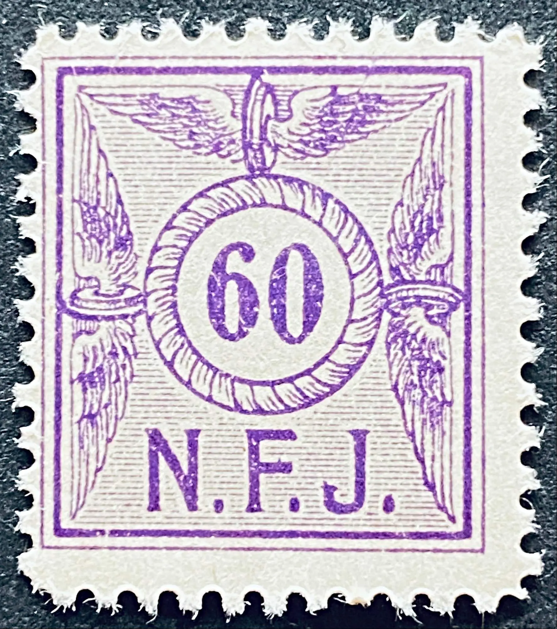 NFJ F6 - 60 Øre - Violet. NFJ F6 - 60 Øre - Violet.