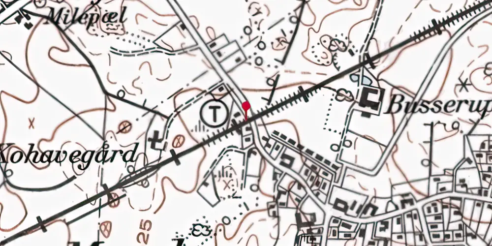 Historisk kort over Mørdrup Trinbræt