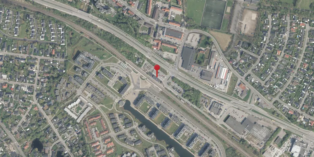 Historisk kort over Måløv Station