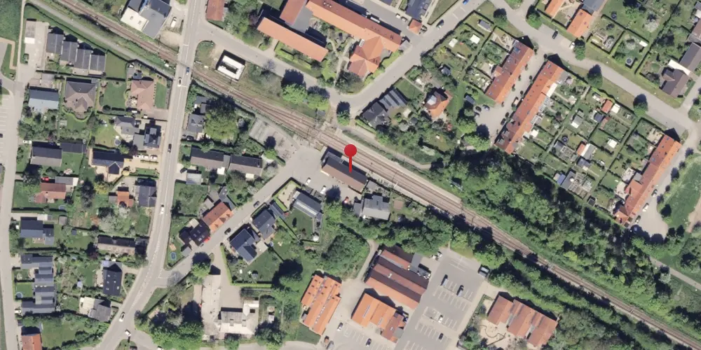 Historisk kort over Mårslet Station [1884-2016]