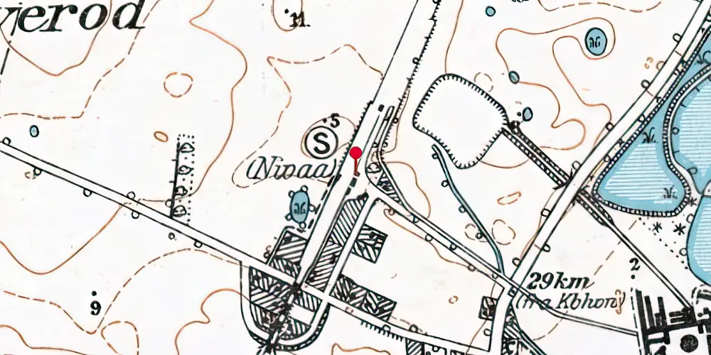 Historisk kort over Nivå Station Historisk kort over Nivå Station