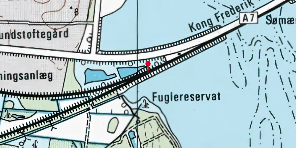 Historisk kort over Nykøbing Falster Vest Teknisk Station Historisk kort over Nykøbing Falster Vest Teknisk Station