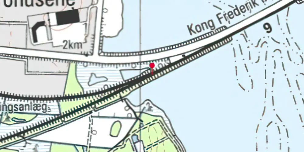 Historisk kort over Nykøbing Falster Vest Teknisk Station Historisk kort over Nykøbing Falster Vest Teknisk Station