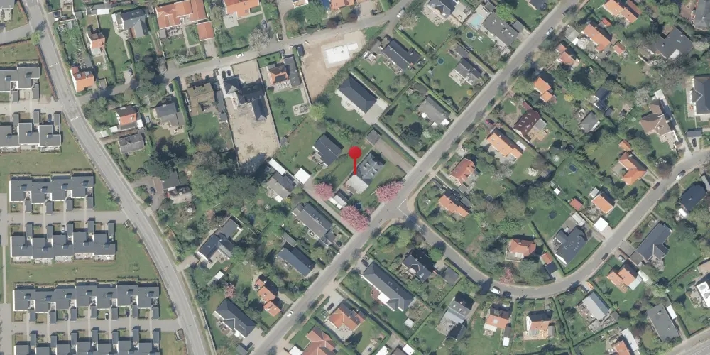 Historisk kort over Nærum Station [1900-1954]