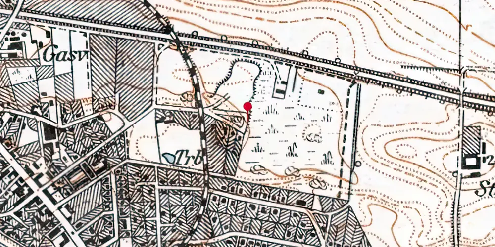 Historisk kort over Nørgaardsvej Trinbræt Historisk kort over Nørgaardsvej Trinbræt