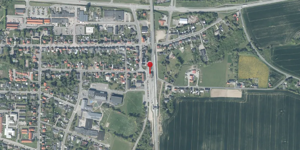 Historisk kort over Nørre Alslev Station [1872-2021]