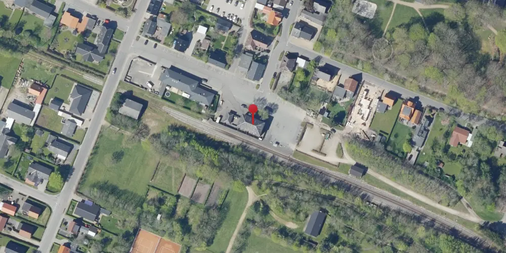 Historisk kort over Nørre Nebel Station