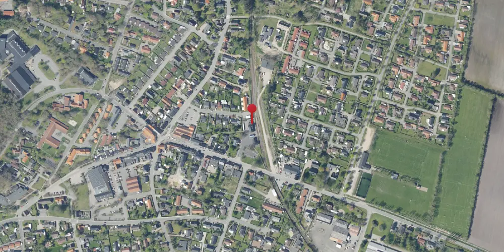 Historisk kort over Oksbøl Station Historisk kort over Oksbøl Station