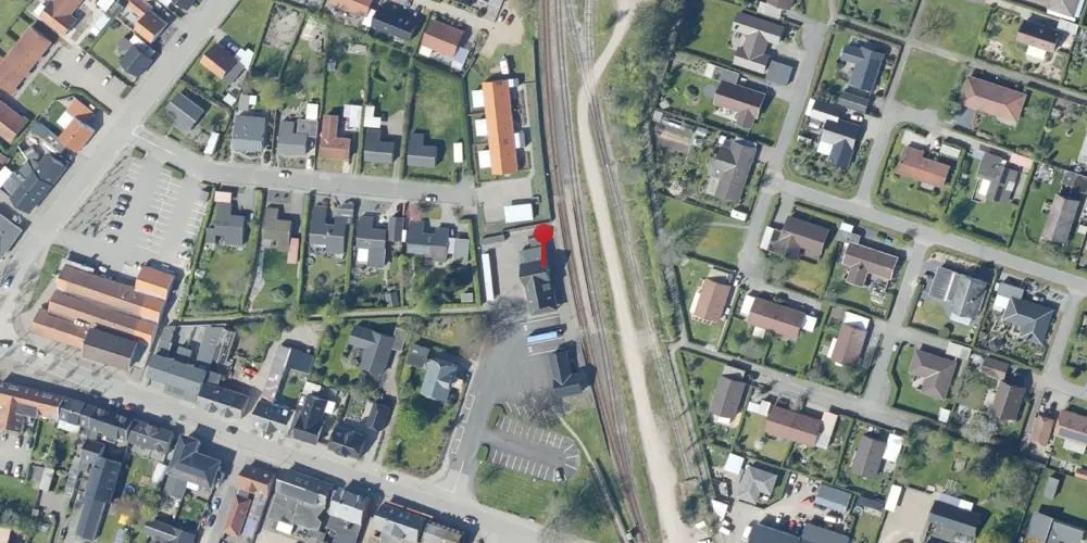 Historisk kort over Oksbøl Station Historisk kort over Oksbøl Station