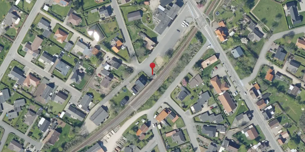 Historisk kort over Outrup Trinbræt