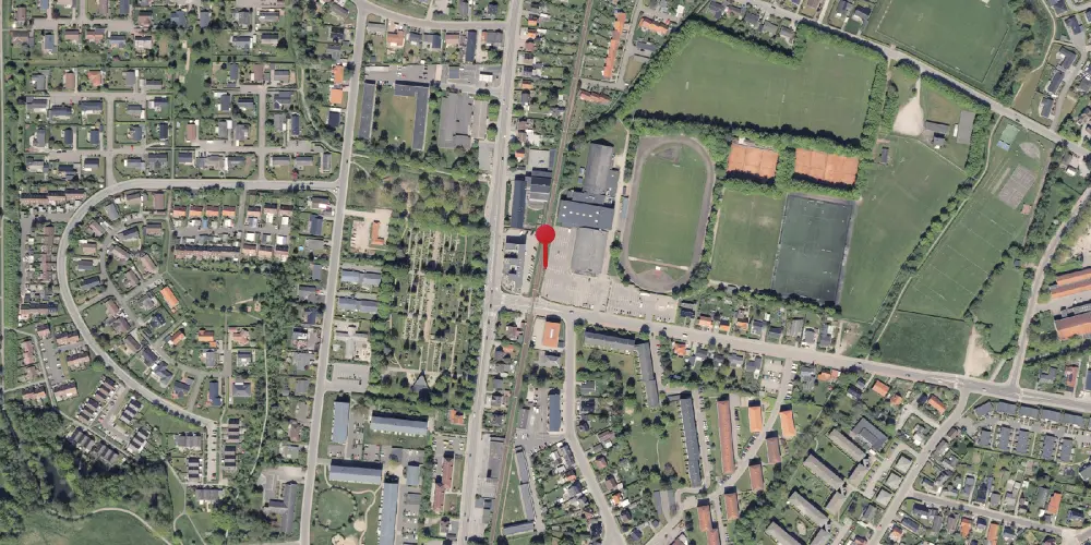 Historisk kort over Parkvej Trinbræt