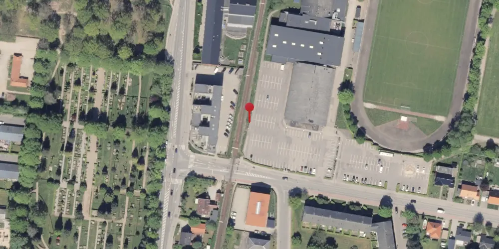 Historisk kort over Parkvej Trinbræt