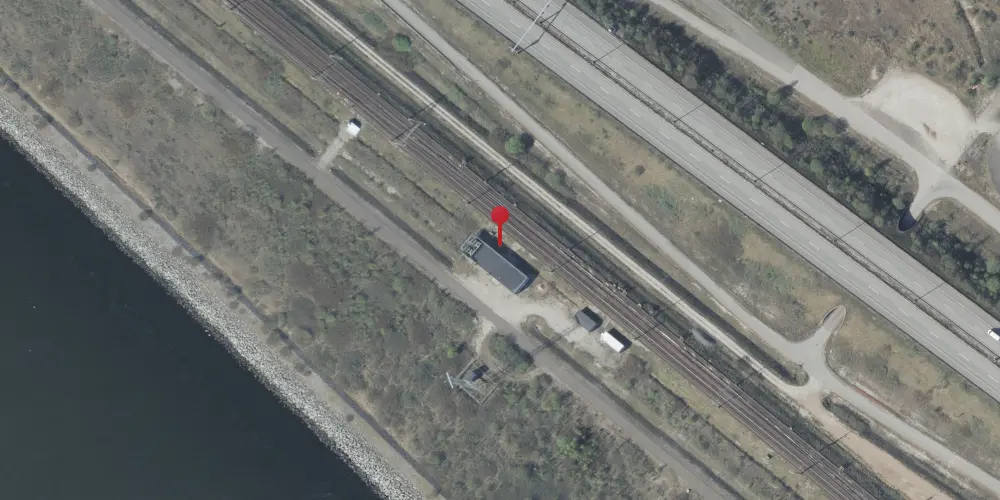 Historisk kort over Peberholm Teknisk Station Historisk kort over Peberholm Teknisk Station