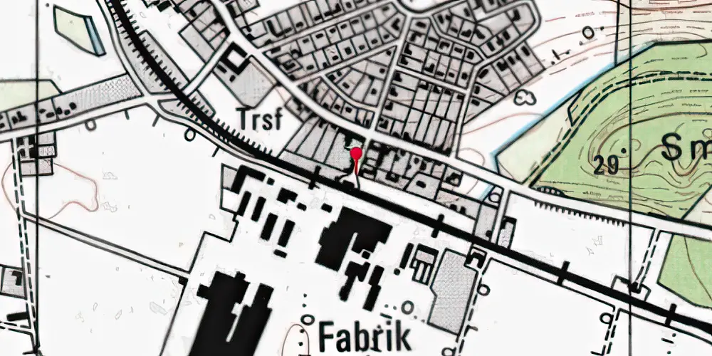 Historisk kort over Pindstrup Station