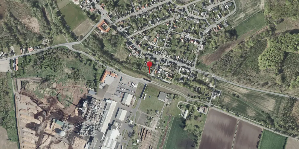 Historisk kort over Pindstrup Station