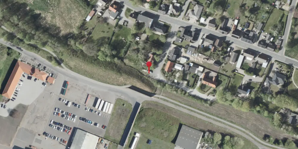 Historisk kort over Pindstrup Station