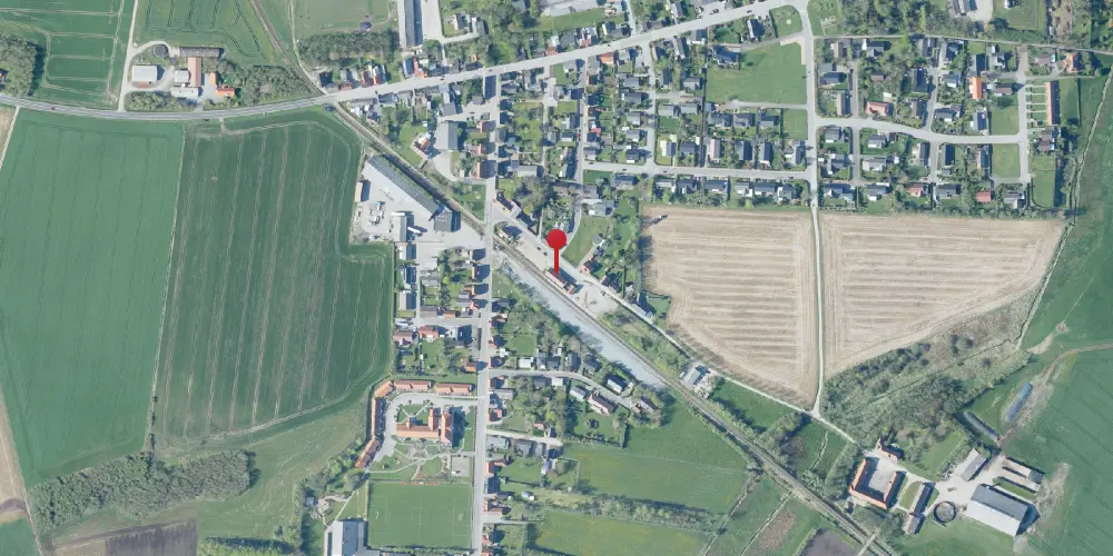 Historisk kort over Ramme Station Historisk kort over Ramme Station