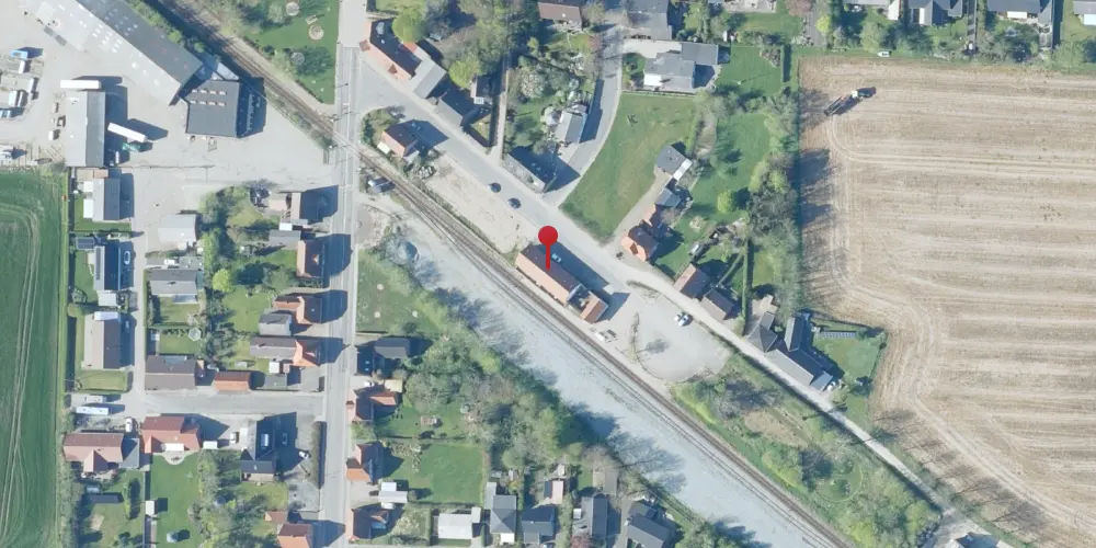 Historisk kort over Ramme Station Historisk kort over Ramme Station