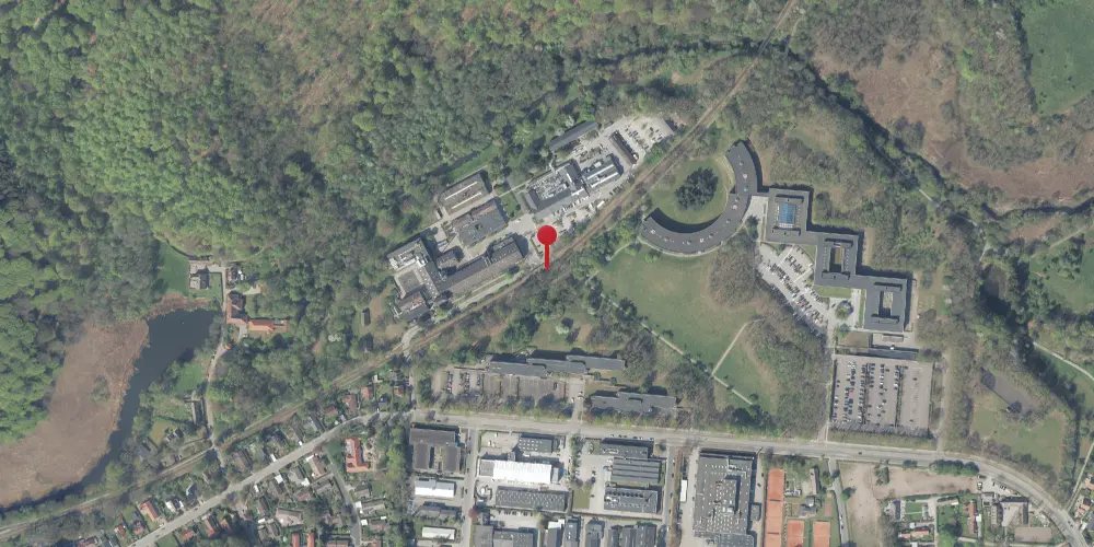 Historisk kort over Ravnholm Holdeplads