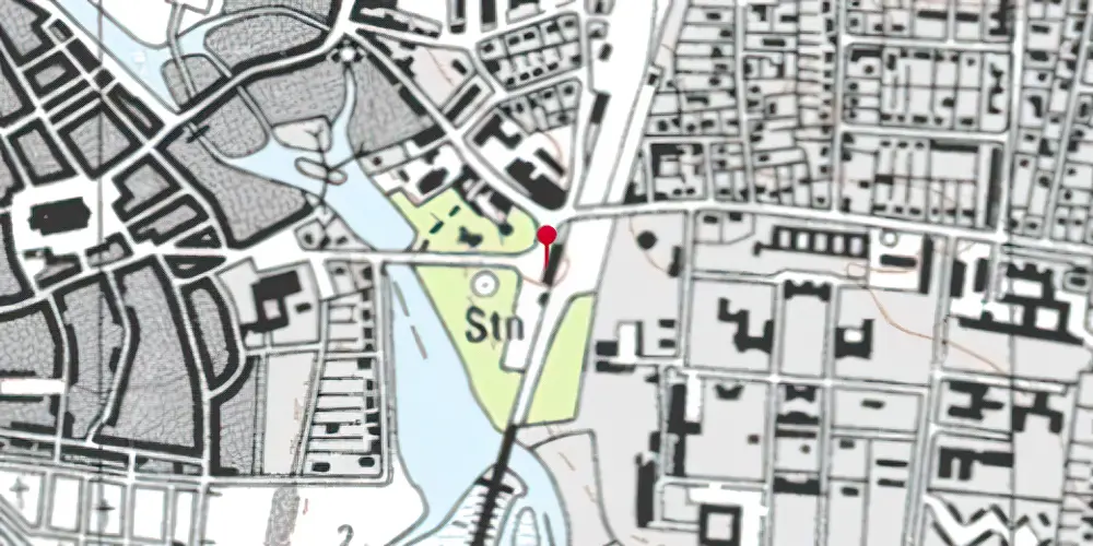 Historisk kort over Ribe Station Historisk kort over Ribe Station