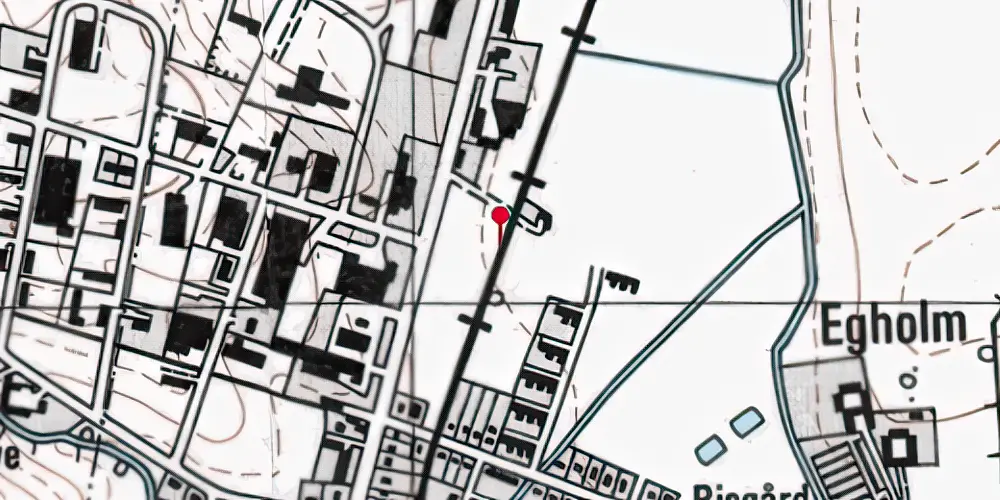 Historisk kort over Rude Havvej Trinbræt [1982-2016]