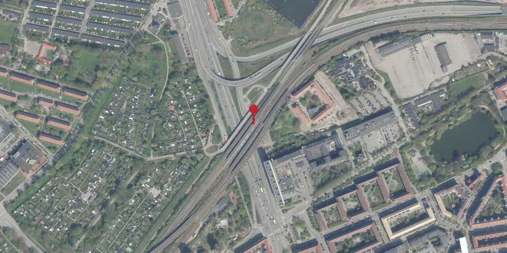 Historisk kort over Ryparken S-togstrinbræt