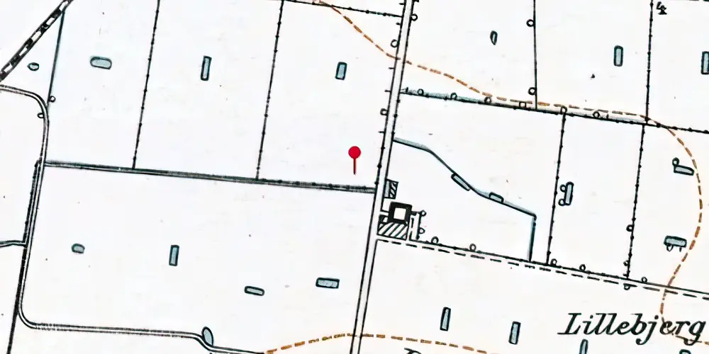 Historisk kort over Rødby Øst Teknisk Station Historisk kort over Rødby Øst Teknisk Station