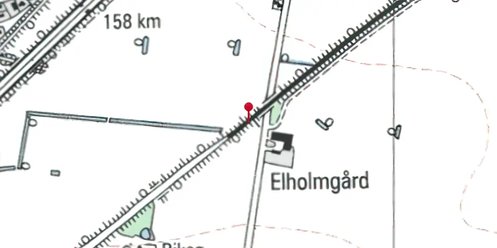 Historisk kort over Rødby Øst Teknisk Station Historisk kort over Rødby Øst Teknisk Station