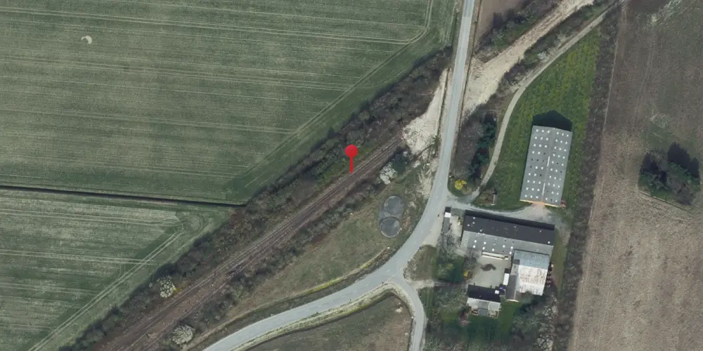 Historisk kort over Rødby Øst Teknisk Station Historisk kort over Rødby Øst Teknisk Station