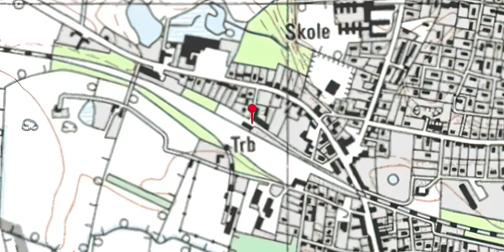 Historisk kort over Rødkærsbro Station Historisk kort over Rødkærsbro Station