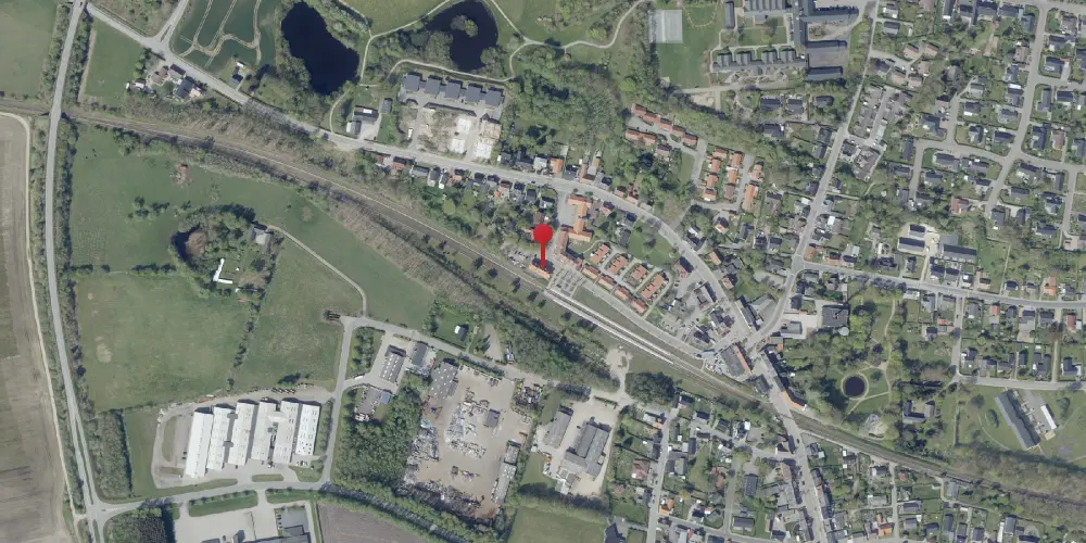 Historisk kort over Rødkærsbro Station Historisk kort over Rødkærsbro Station