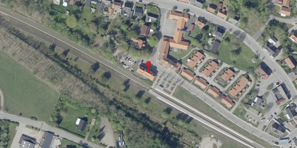 Historisk kort over Rødkærsbro Station Historisk kort over Rødkærsbro Station