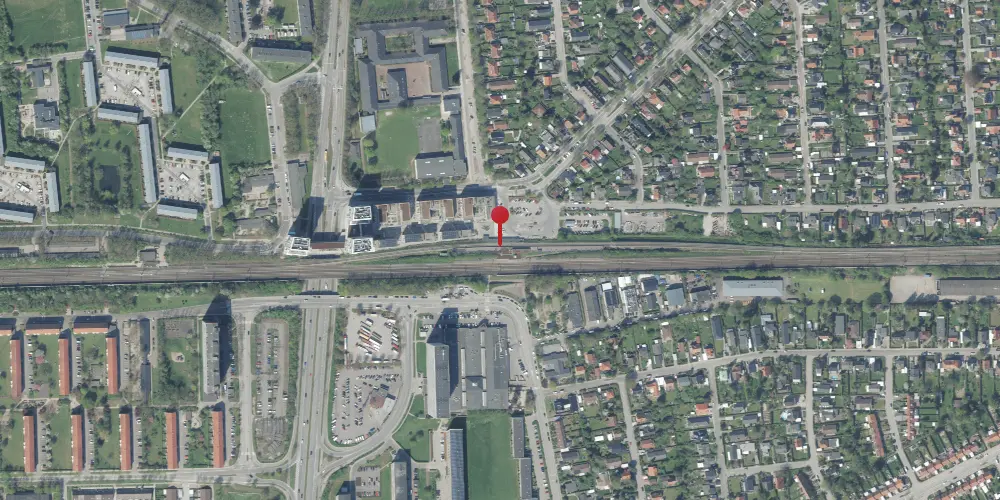 Historisk kort over Rødovre S-togstrinbræt