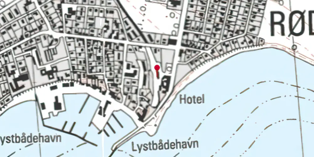 Historisk kort over Rødvig Trinbræt [2004-2024]