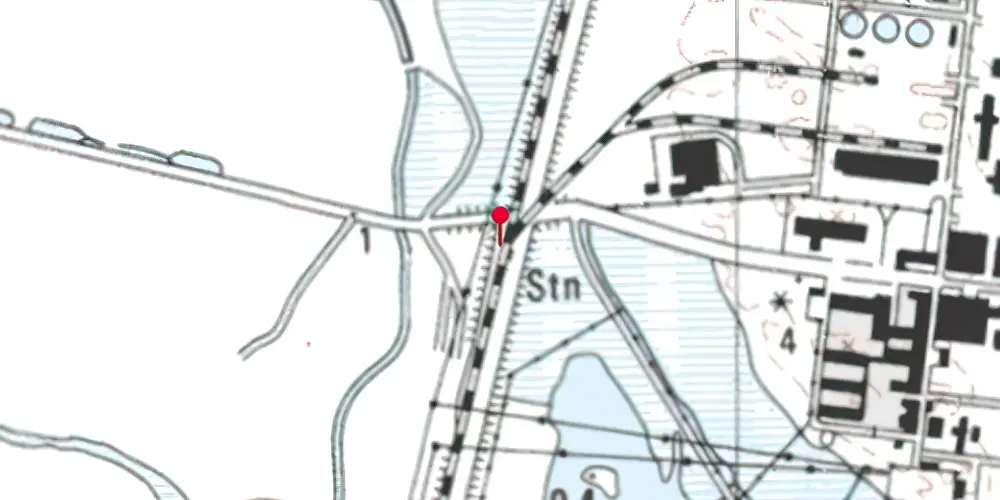 Historisk kort over Rønland Trinbræt Historisk kort over Rønland Trinbræt