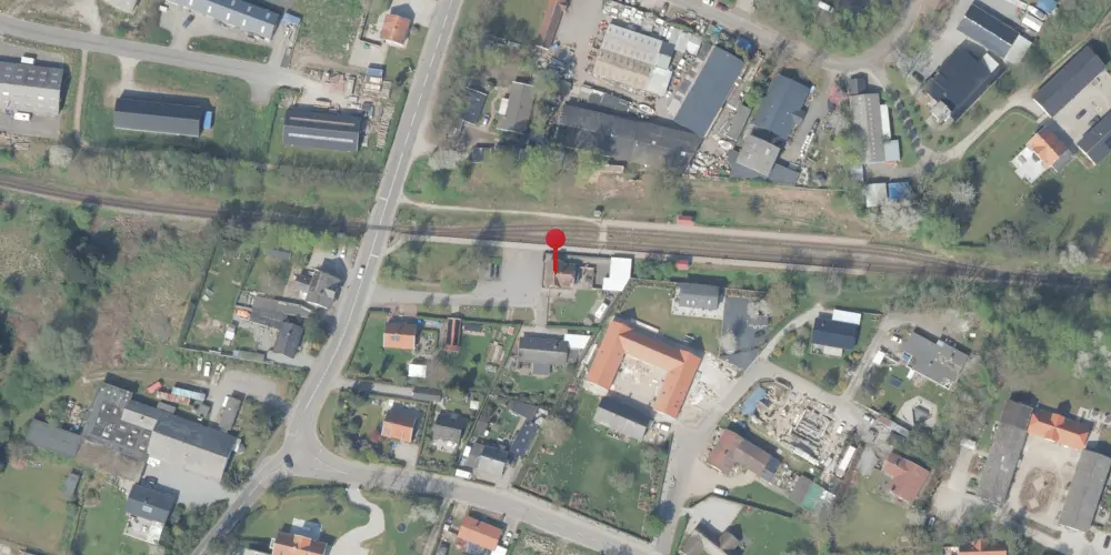 Historisk kort over Saunte Station Historisk kort over Saunte Station