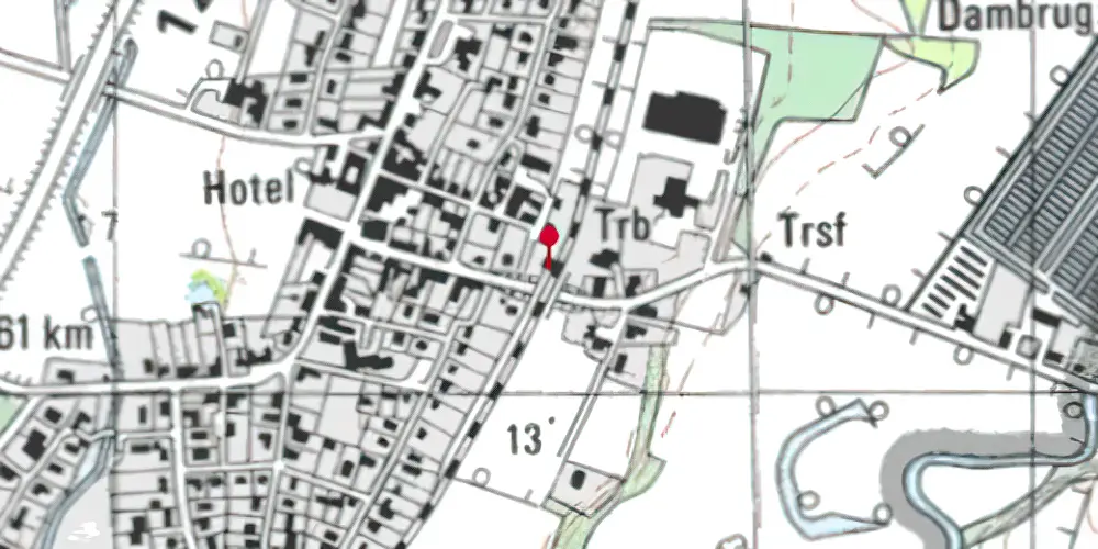 Historisk kort over Sig Trinbræt