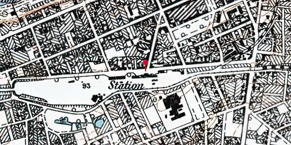 Historisk kort over Silkeborg Station