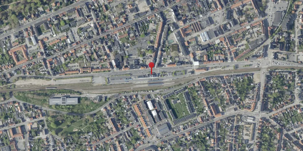 Historisk kort over Silkeborg Station