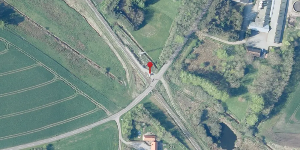 Historisk kort over Sinkbæk Trinbræt