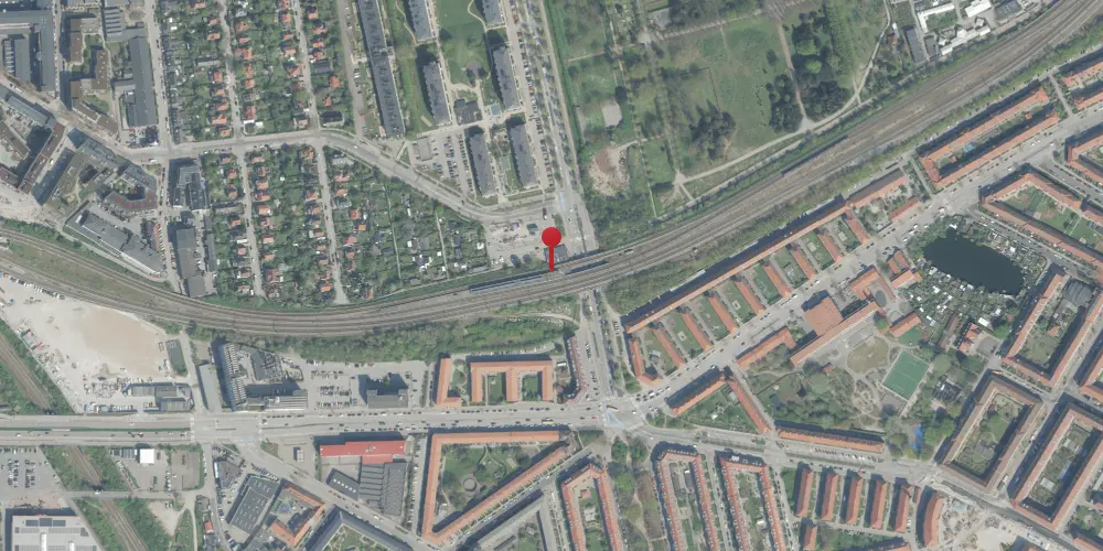 Historisk kort over Sjælør S-togstrinbræt