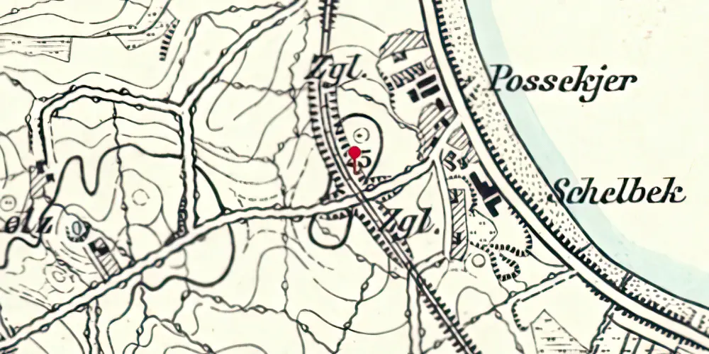 Historisk kort over Skelbæk Holdeplads Historisk kort over Skelbæk Holdeplads