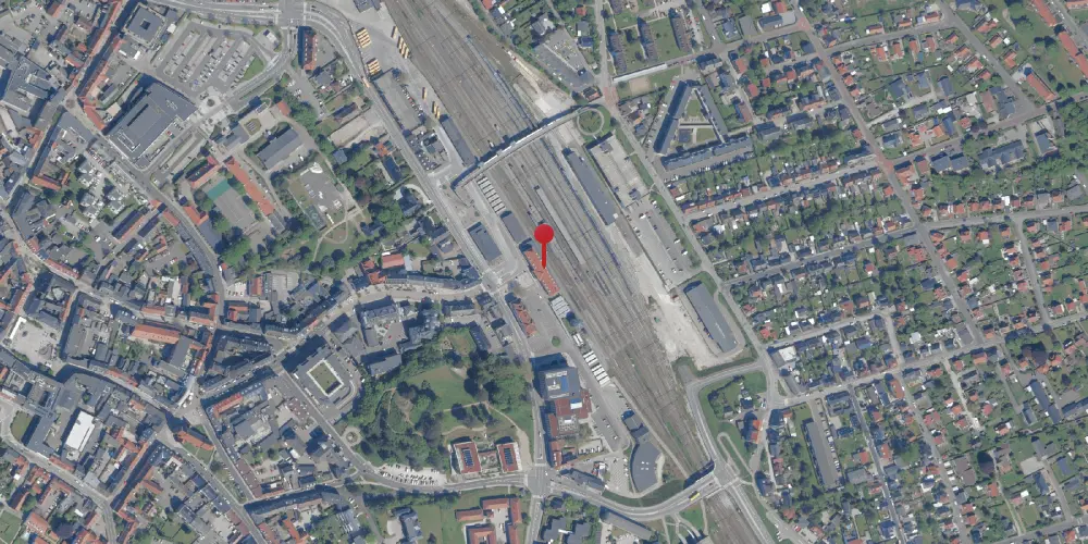 Historisk kort over Næstved Station