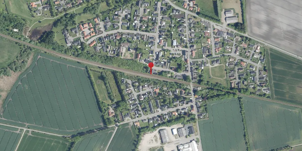 Historisk kort over Skibbild Teknisk Station