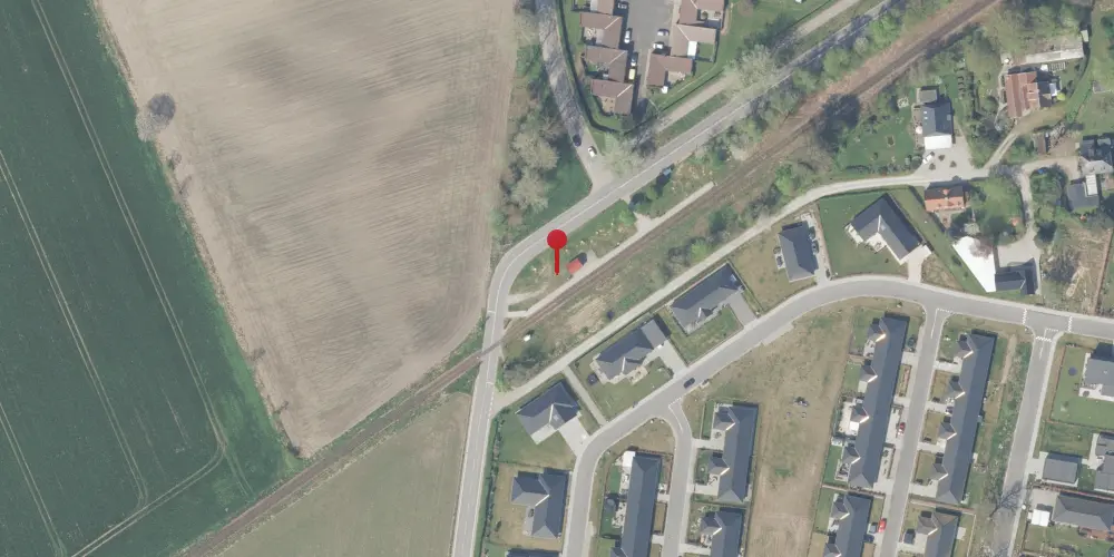 Historisk kort over Skibstrup Trinbræt