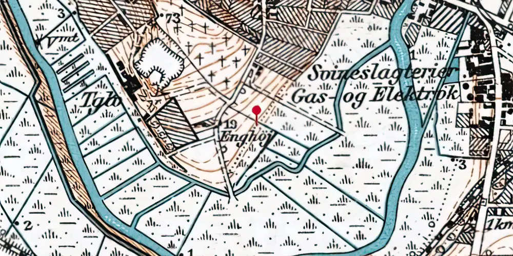 Historisk kort over Skive Station Historisk kort over Skive Station