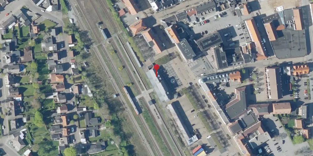 Historisk kort over Skjern Station Historisk kort over Skjern Station