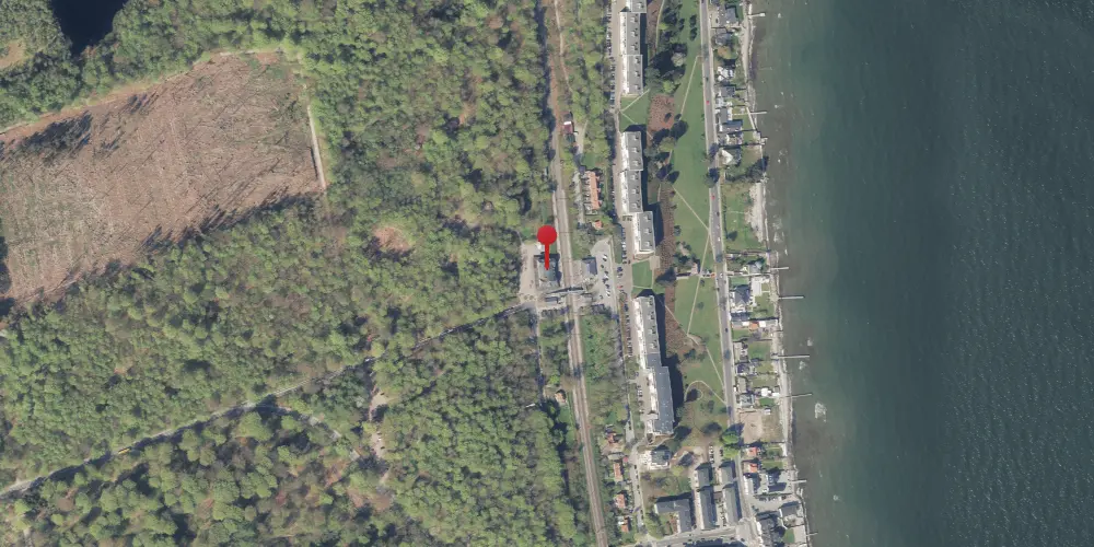 Historisk kort over Skodsborg Station