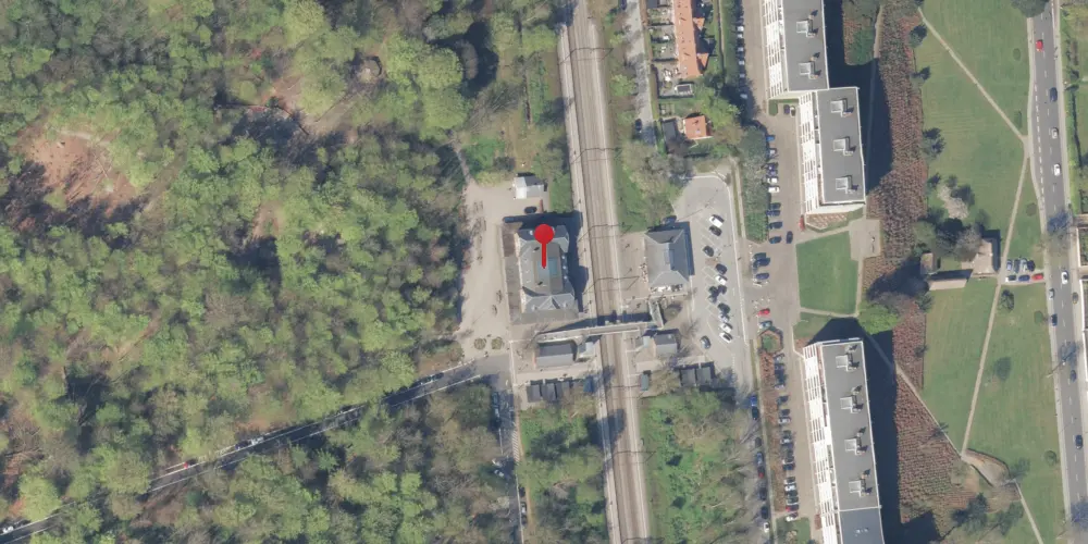 Historisk kort over Skodsborg Station